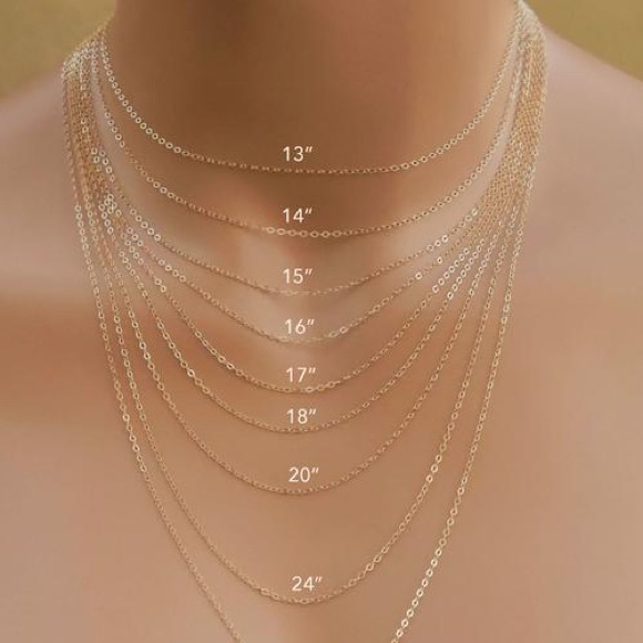 Dainty 14k Gold Floating Tiny CZ Diamond Necklace - Picture 4 of 4